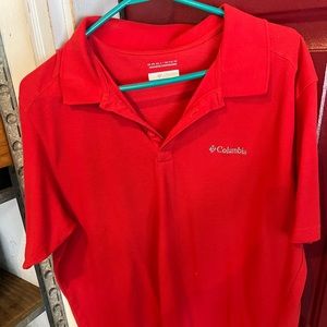 Red Columbia Polo
